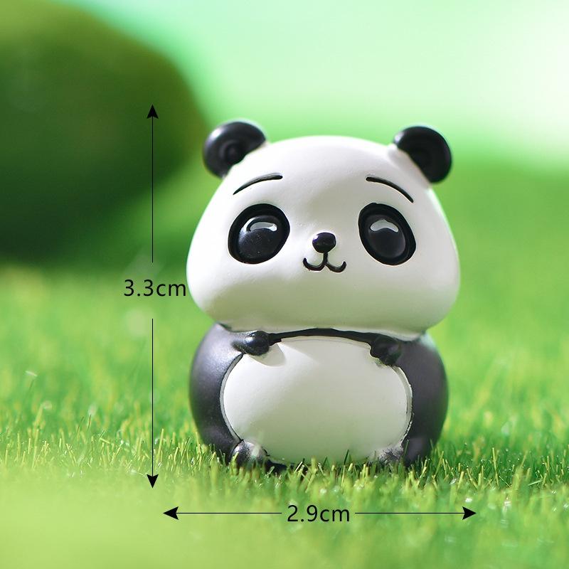 Mô hình gấu trúc trang trí tiểu cảnh, nhà cửa, đồ chơi trẻ em