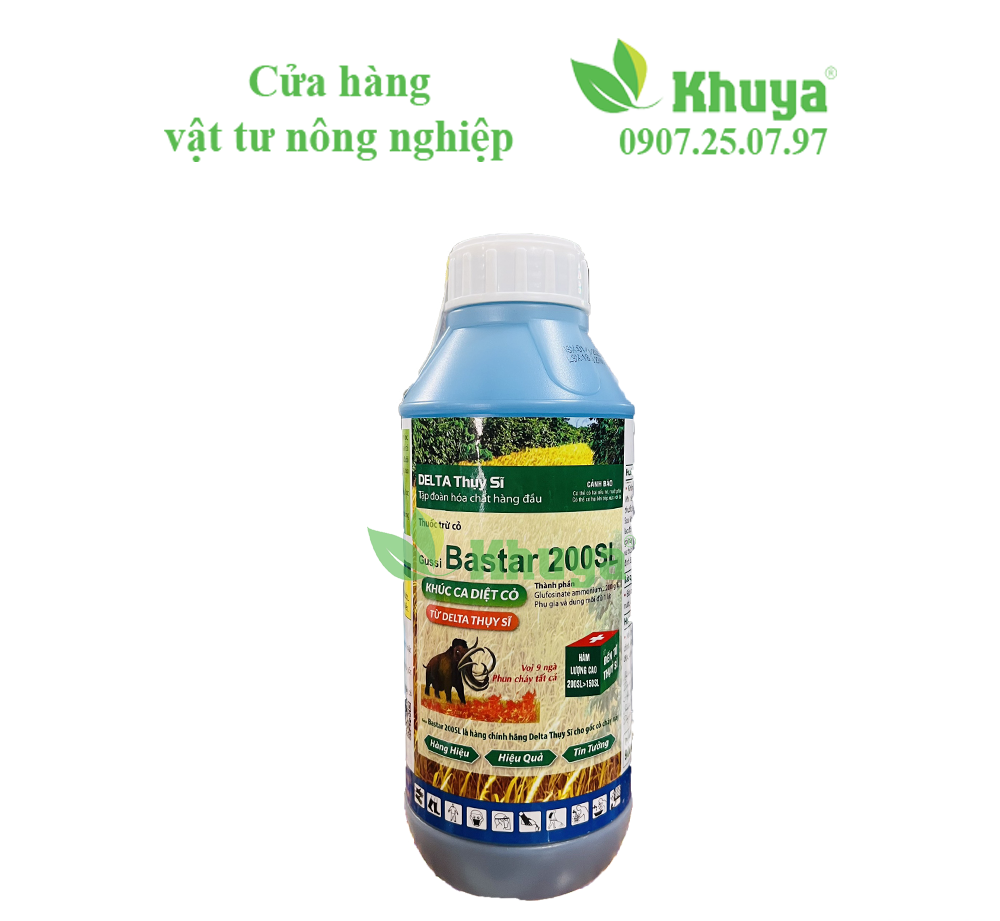 Thuốc trừ cỏ Gussi Bastar 200SL 900ml Thay Thế Paraquat và Glyphosate
