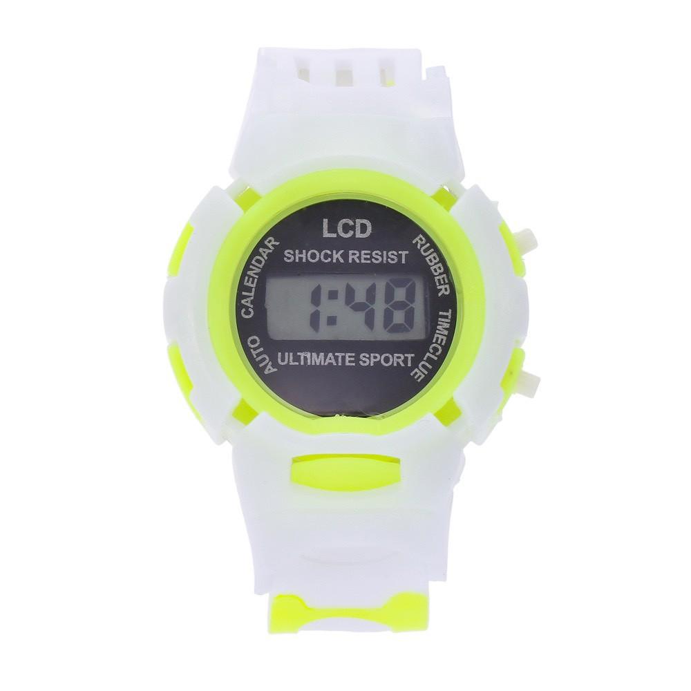 (có sẵn) Đồng hồ trẻ em điện tử LCD Shock Resist DH75 giá rẻ tiện dụng