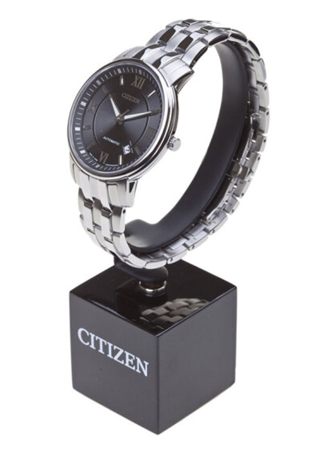 Đồng Hồ Nam Citizen Dây Thép Không Gỉ NB0010-59E - Mặt Đen (Sapphire)