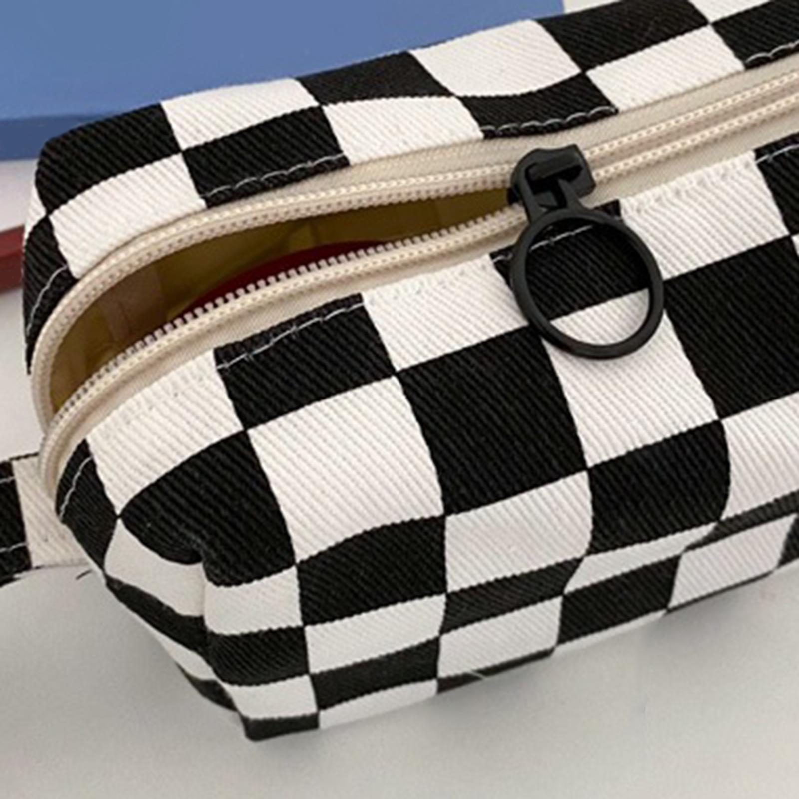Portable Makeup Bag Storage Case Organizer Zipper Design Versatile Cosmetic Holder Toiletry Bag