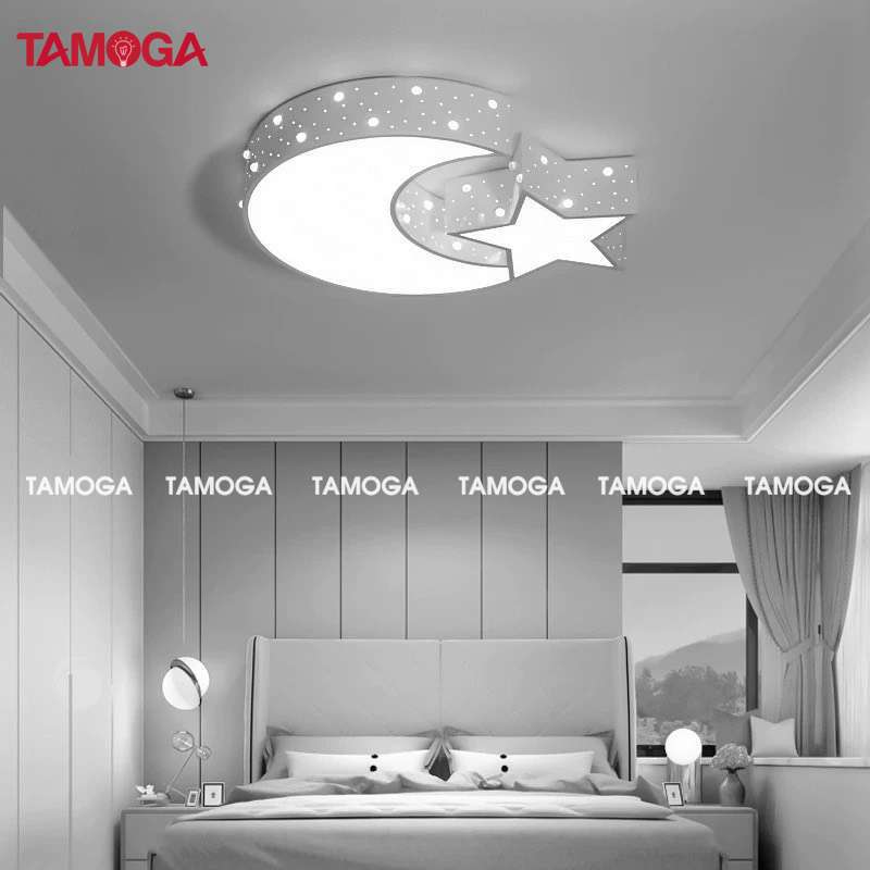 Đèn trần trang trí hình trăng sao TAMOGA RUBYS 8324+ Tặng kèm khiển