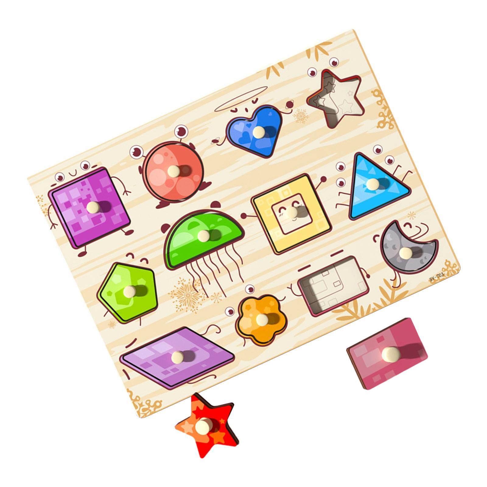 Wooden Jigsaw  Matching Game for Kids Children