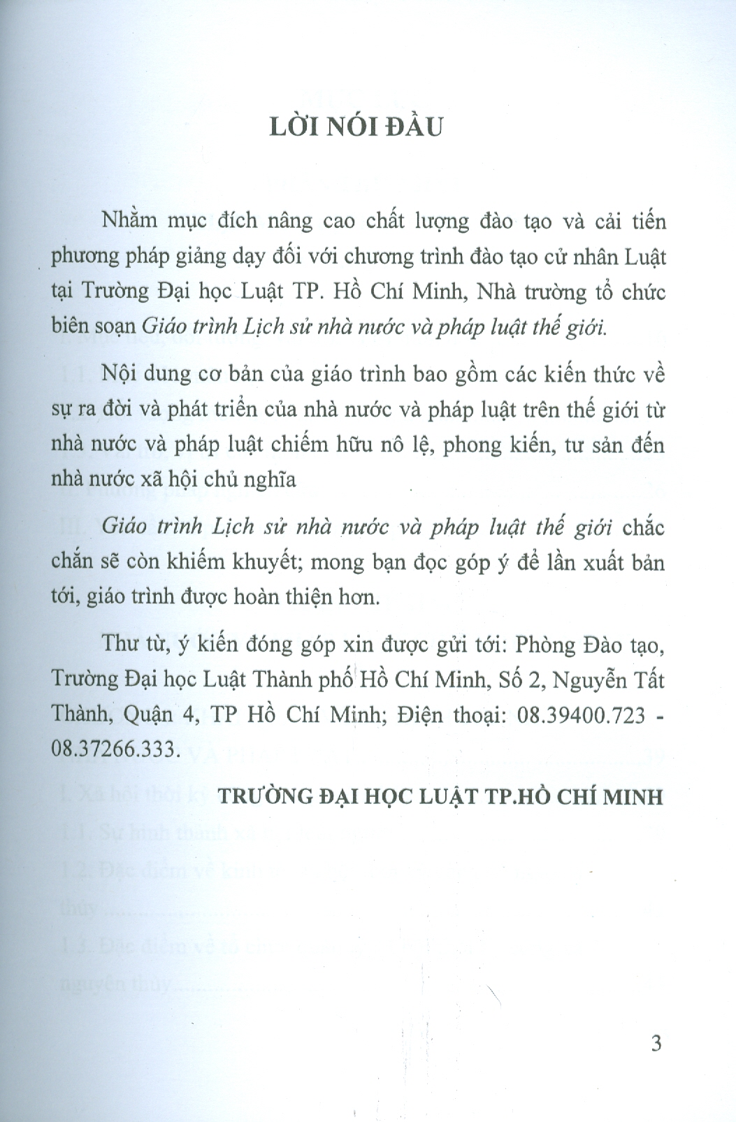Giáo Trình LỊCH SỬ NHÀ NƯỚC VÀ PHÁP LUẬT THẾ GIỚI