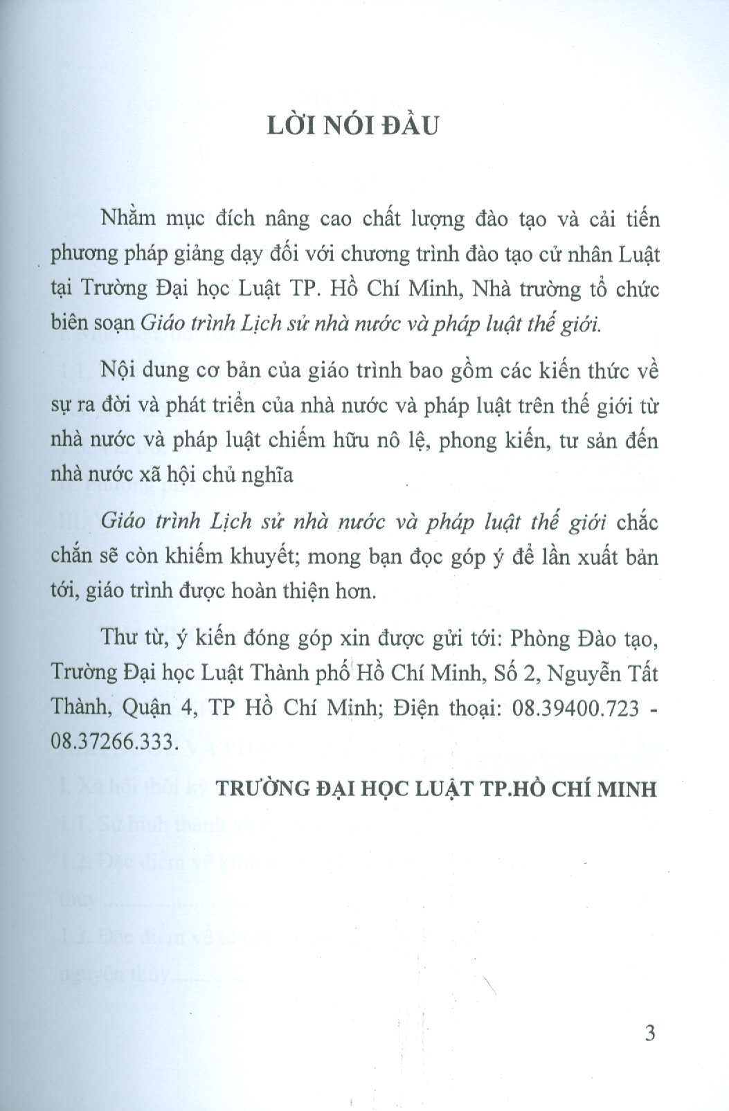 Giáo Trình LỊCH SỬ NHÀ NƯỚC VÀ PHÁP LUẬT THẾ GIỚI