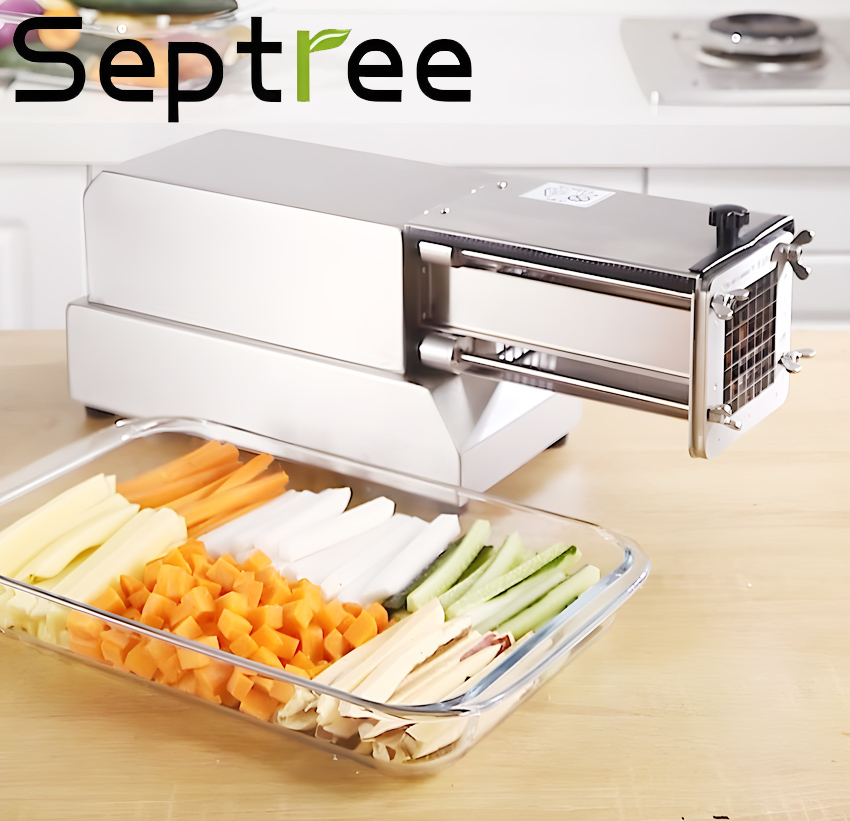 Máy cắt khoai tây, khoai lang và các loại củ kiểu Pháp - Chuyên nghiệp. Thương hiệu Mỹ cao cấp Septree - T1000. HÀNG CHÍNH HÃNG