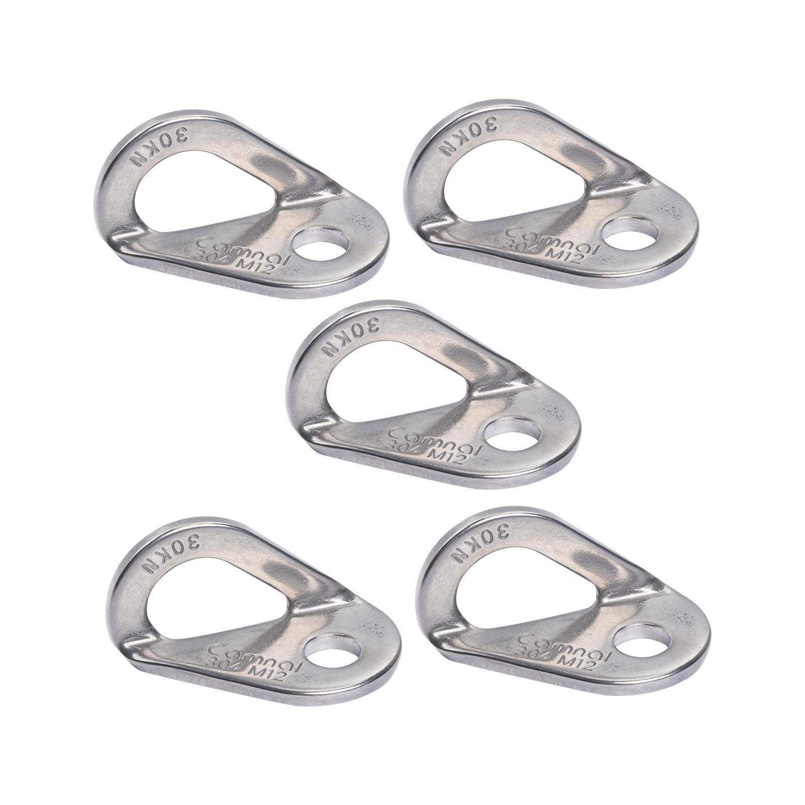 Climbing Anchor Point Nail Hanger Piton Bolt Hanger Heavy Duty 30kN Expansion Nail Bolt Hanger for Engineering Travel Outdoor Belay Camping