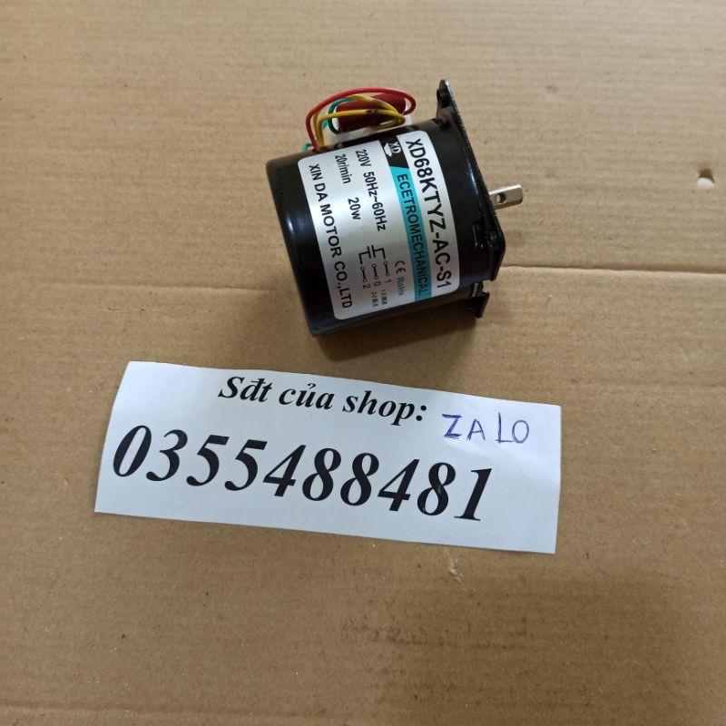 Mô tơ giảm tốc 220v 20w + ốc nhông