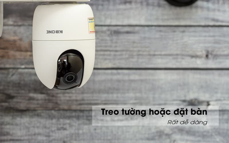 Camera wifi ip KBONE KN-H21PA Full HD 1080P xoay 360 độ đàm thoại 2 chiều , đèn hồng ngoại ban đêm , hỗ trợ sử dụng thẻ nhớ lên tới 256G