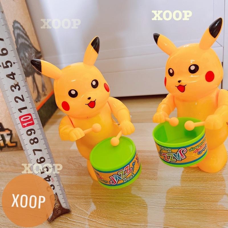 Đồ chơi ! Pikachu đánh trống vặn cót cho bé