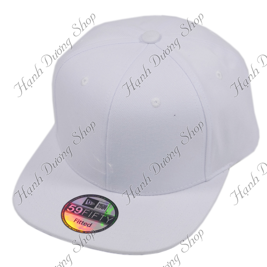 Mũ Snapback Trơn Nón Hiphop không thêu họa tiết, thiết kế mỏ bằng độc đáo, có khóa nhựa tăng giảm size - Hạnh Dương