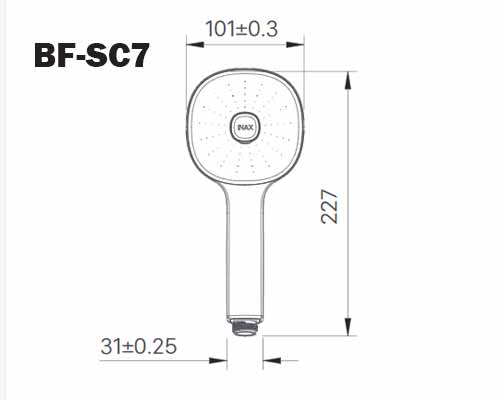 Vòi Sen Tăng Áp Inax BF-SC7