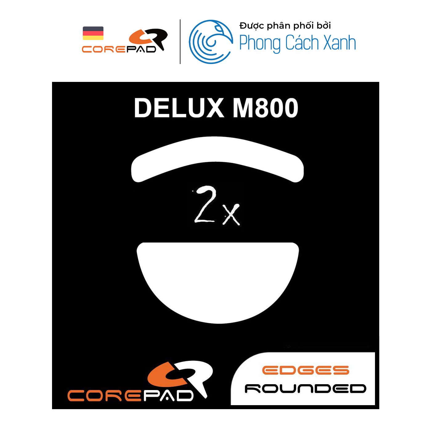 Feet chuột PTFE Corepad Skatez PRO Delux M800 Series - Hàng Chính Hãng