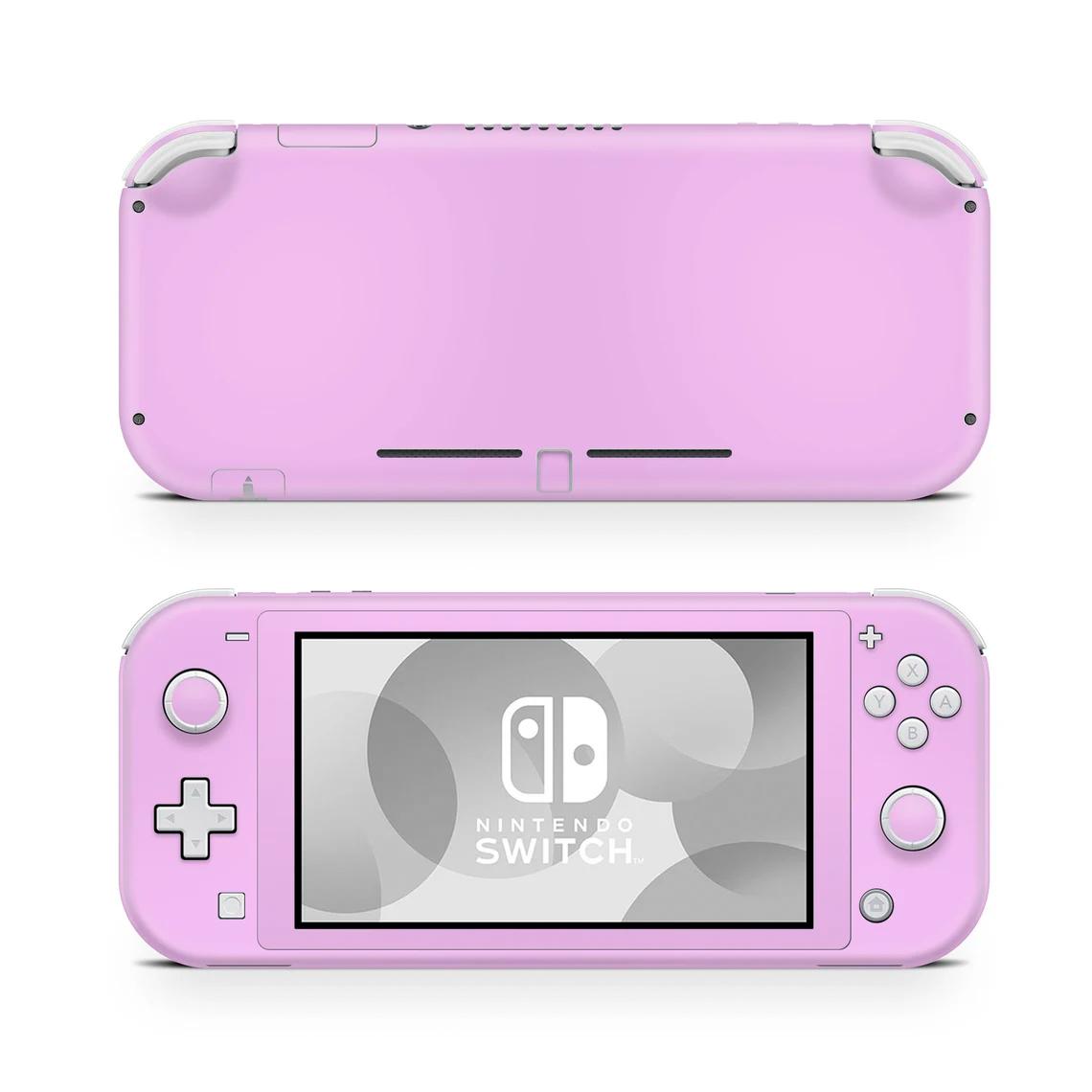 Skin decal dán Nintendo Switch Lite mẫu màu tím nhạt (dễ dán, đã cắt sẵn)