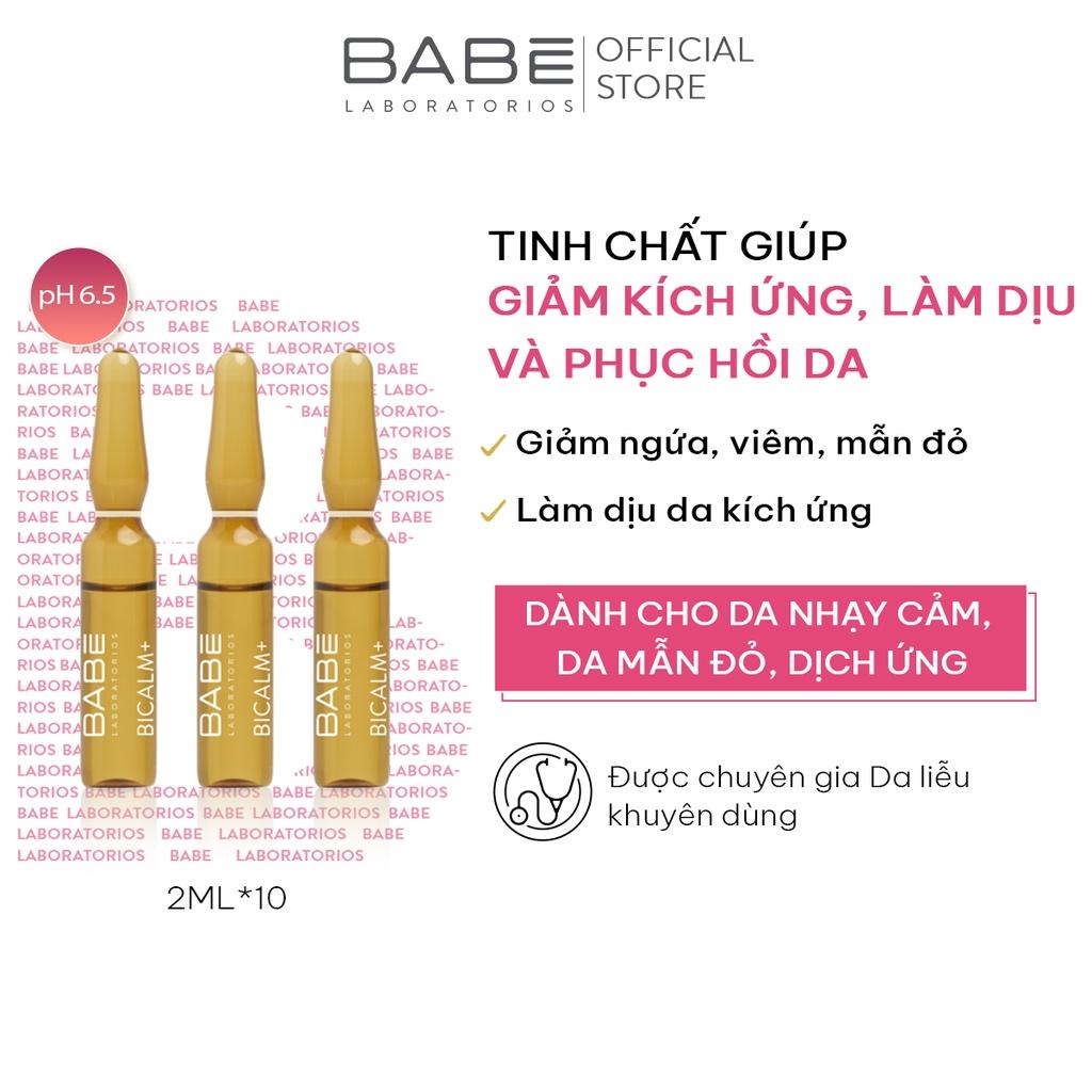 Huyết thanh làm dịu & phục hồi da Babe Bicalm ampoules 10 *2ml