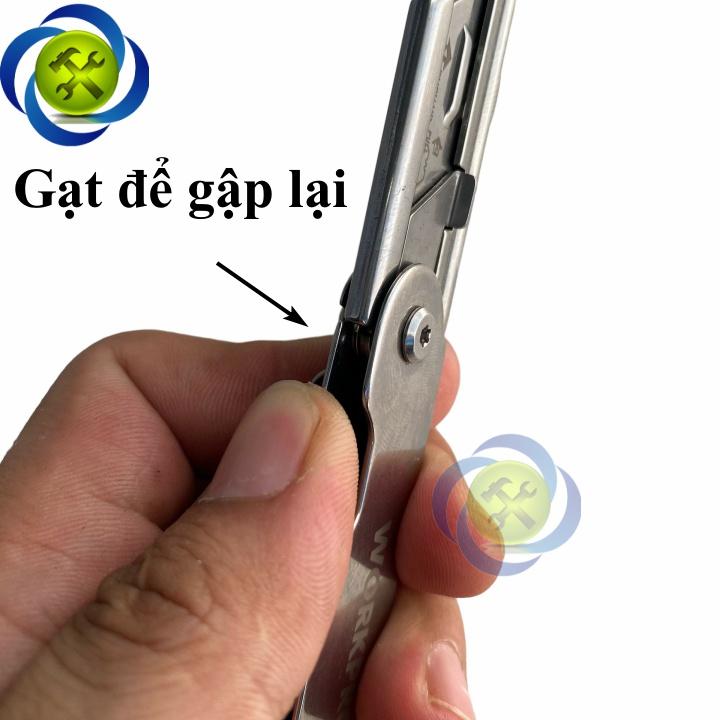 Dao rọc cáp loại xếp thép không gỉ Workpro WP211001