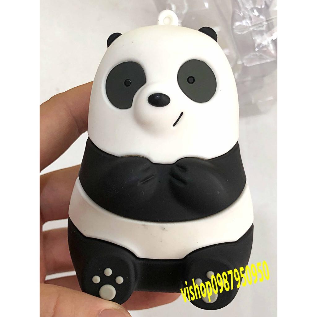 SẠC DỰ PHÒNG HÌNH BÁC GẤU TRÚC cute hột me