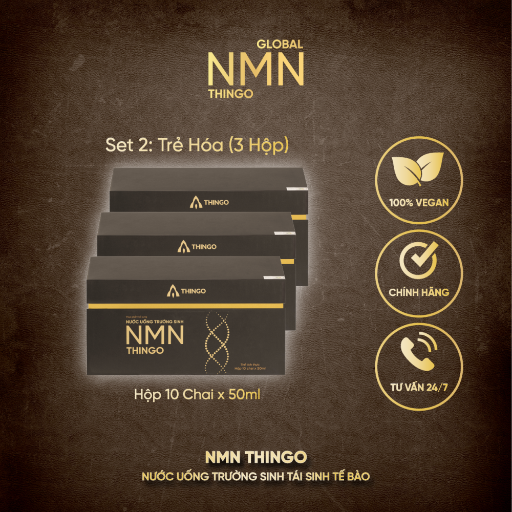 Combo 3 Hộp Nước Uống NMN Thingo - Trẻ Hóa Toàn Diện Từ Tế Bào
