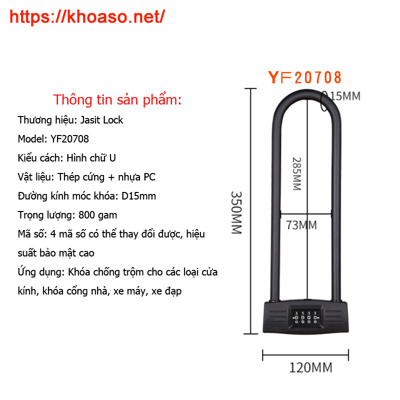 Khóa số chống trộm xe máy, xe đạp, cửa nhà