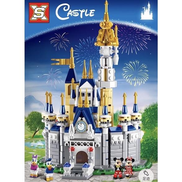 Đồ chơi xếp hình Công chúa Princess Disney Castle, lâu đài cho bé gái