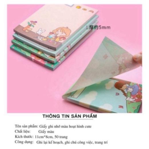 Giấy nhớ giấy note hình động vật dễ thương