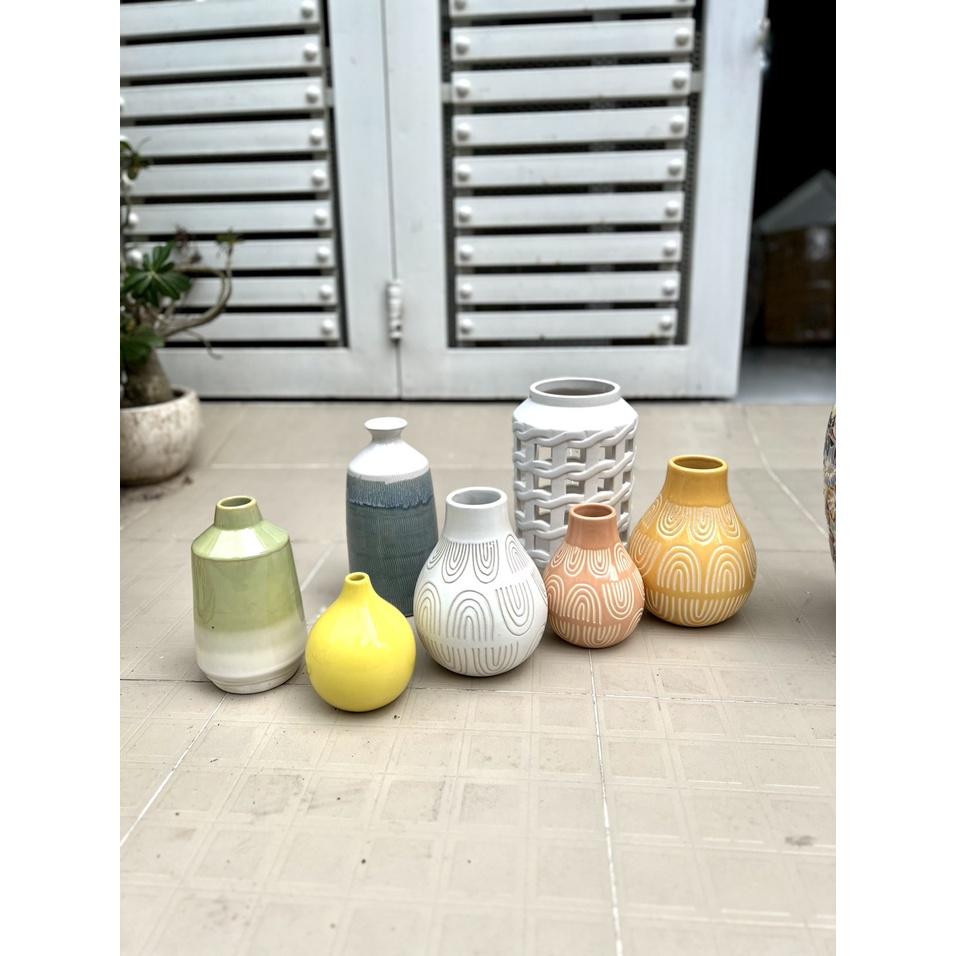 BÌNH HOA TRANG TRÍ DECOR GỐM SỨ XUẤT KHẨU DÙNG CẤM HOA TRANG TRÍ