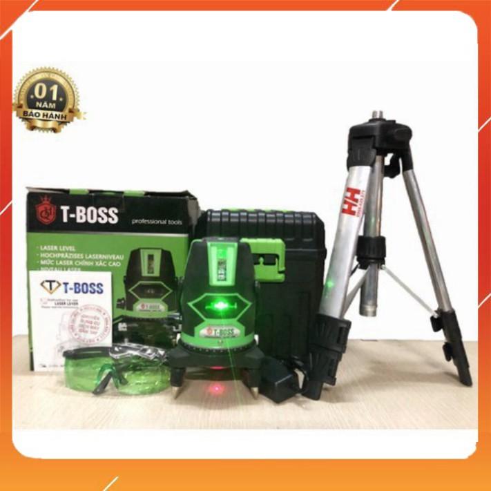 Máy bắn cốt laser 5 tia xanh tặng chân máy 1m2 Đầu ra tia laser màu xanh 4 tia dọc, 1 tia ngang vuông góc nhau, 1 chấm