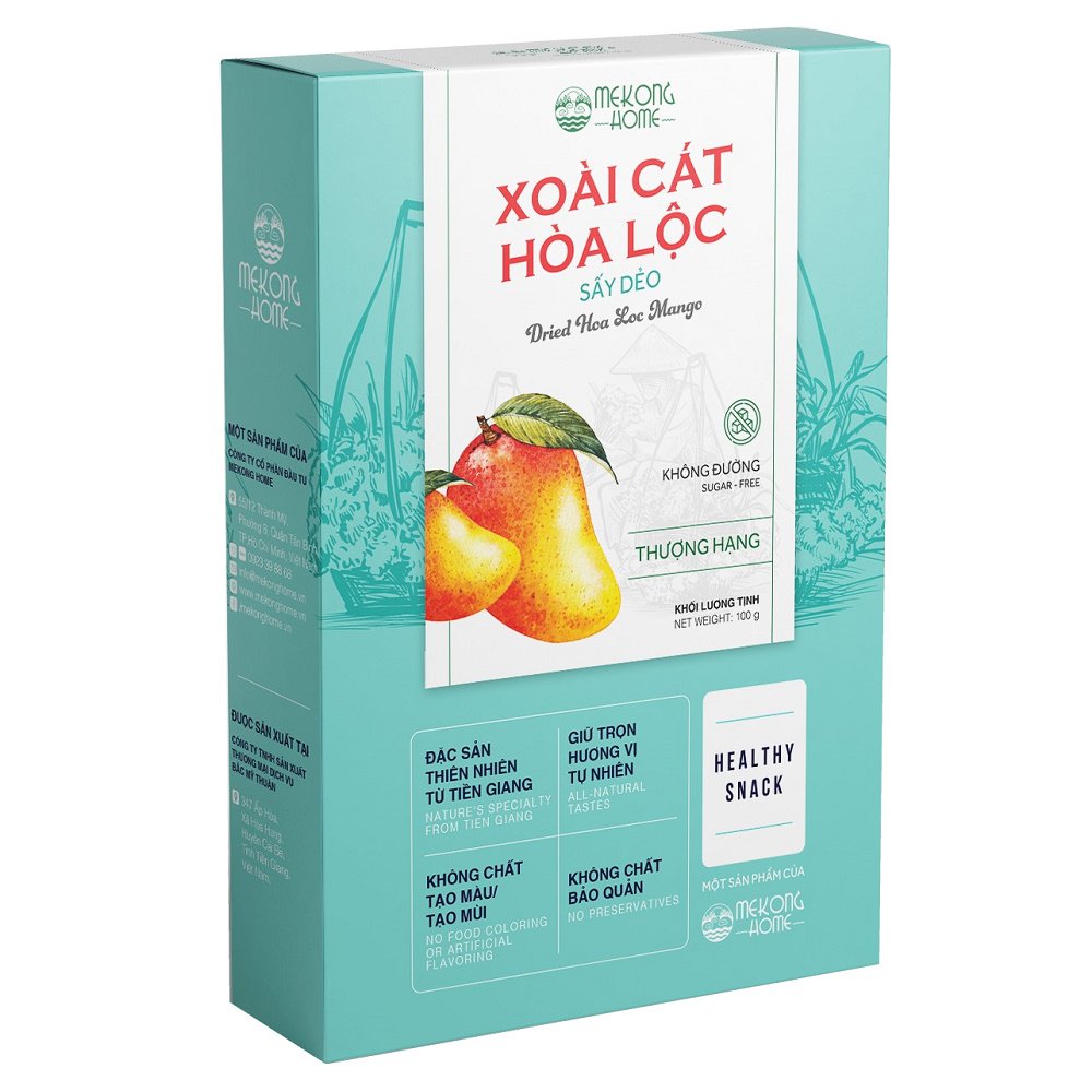 Xoài Cát Hòa Lộc Sấy Dẻo - 100 GRAM - MEKONG HOME