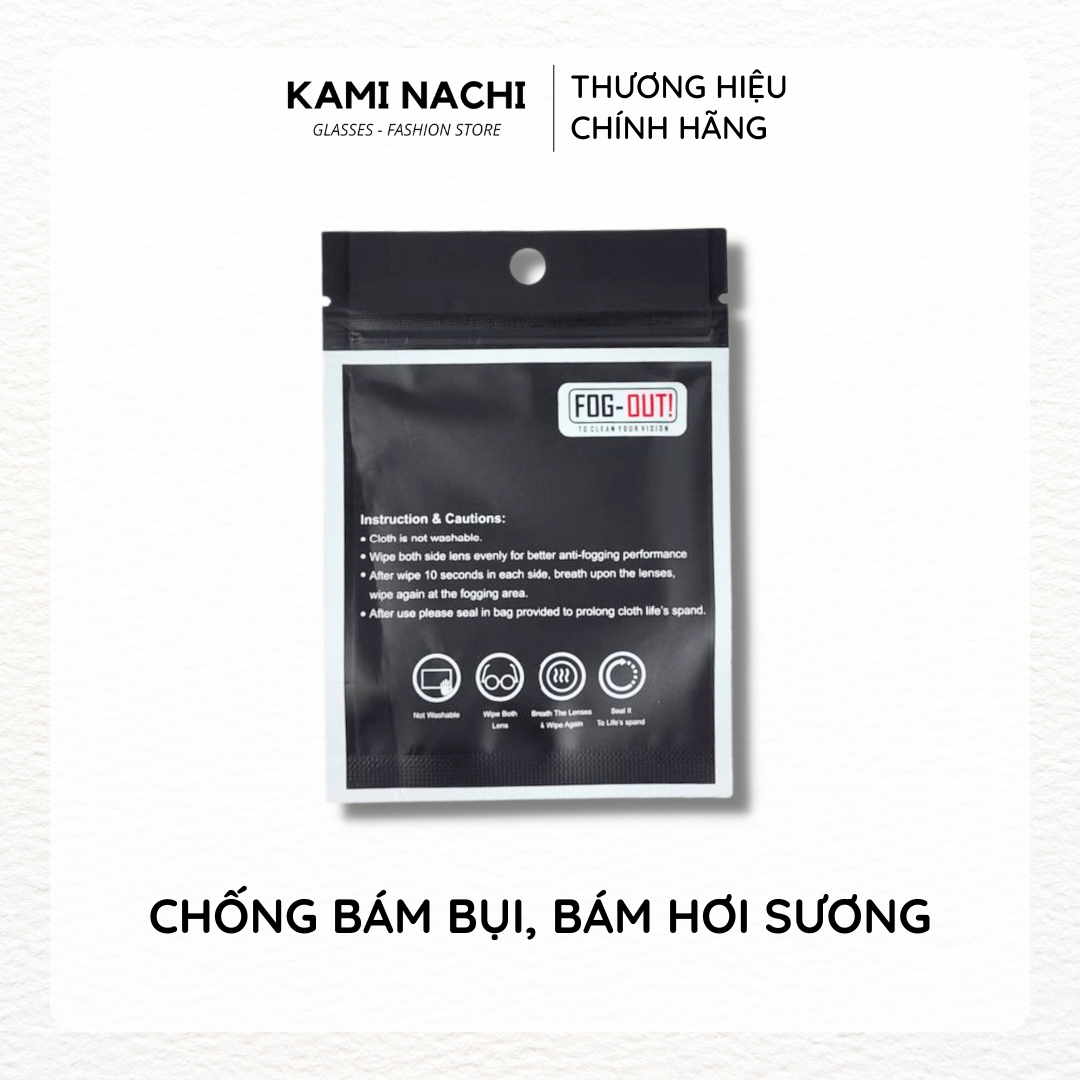 Hình ảnh Khăn nano lau kính chính hãng loại 1 KAMI NACHI - Chống bám hơi nước, chống mờ sương cho kính