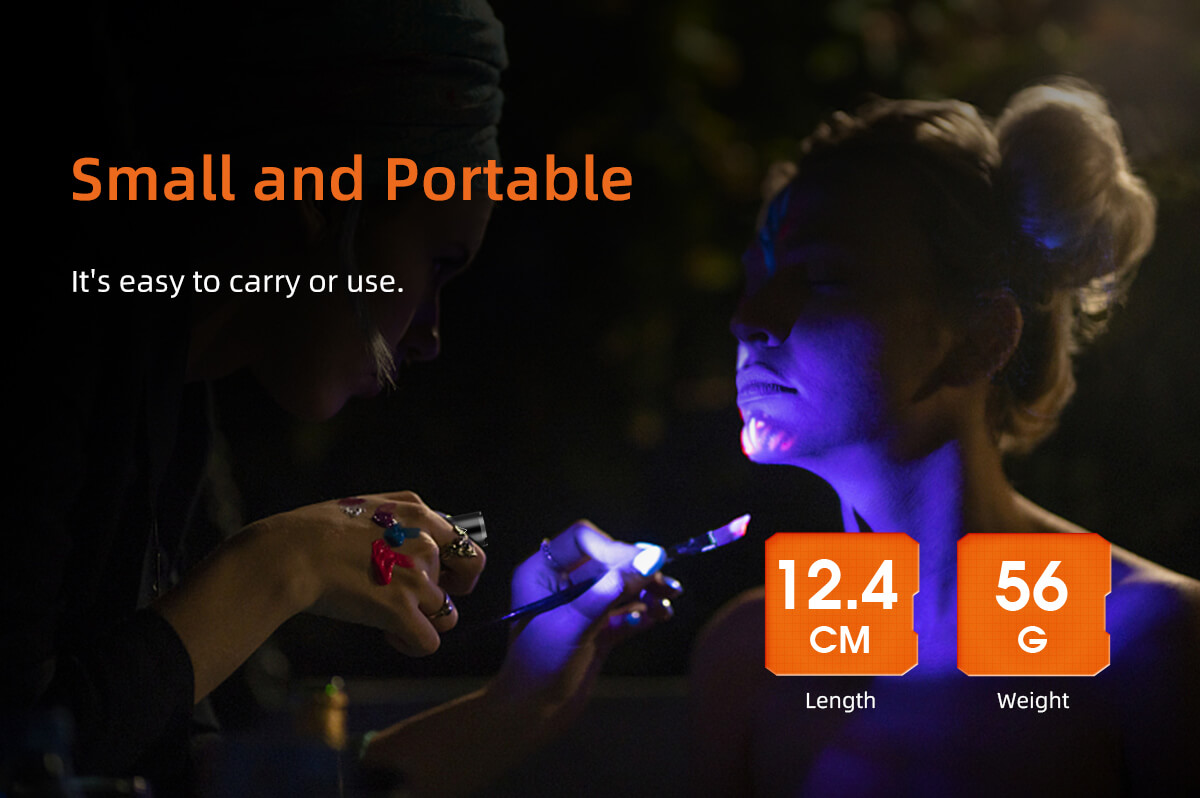Đèn pin sạc cầm tay nhỏ gọn chiếu tia UV Superfire Z01 sử dụng bước sóng 365nm thông dụng