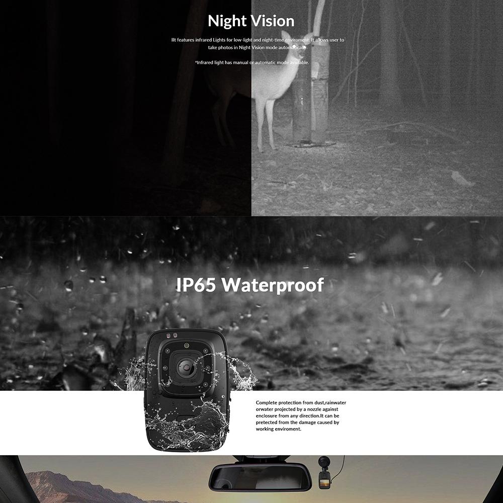 Máy ảnh cơ thể có thể đeo được SJCAM A10