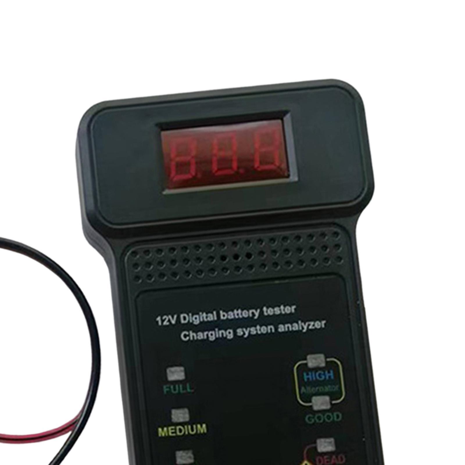 Car Battery Tester Analyzer  Battery Checker Durable Voltmeter