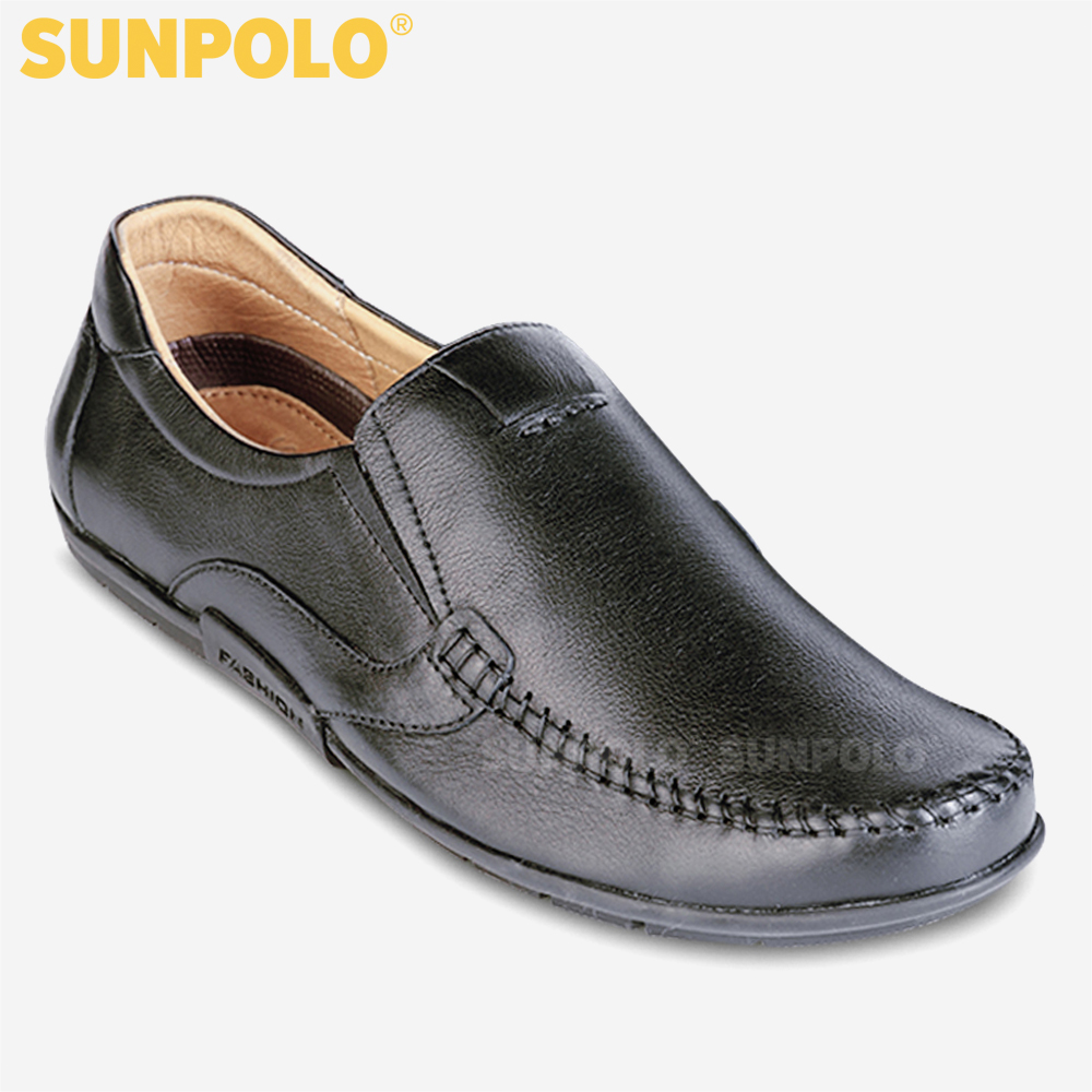 Giày Lười Nam Da Bò SUNPOLO SUKT2582