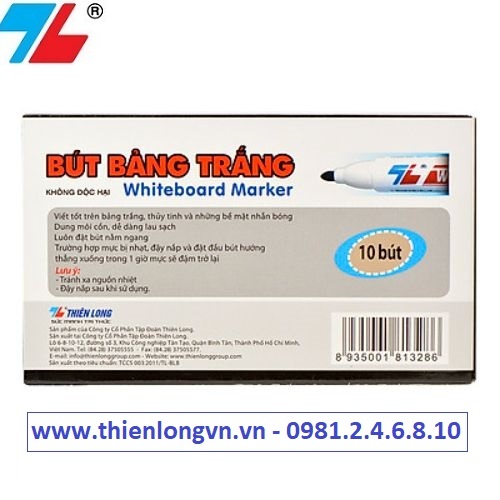 Hộp 10 cây bút lông bảng to Thiên Long; WB-03 mực đen