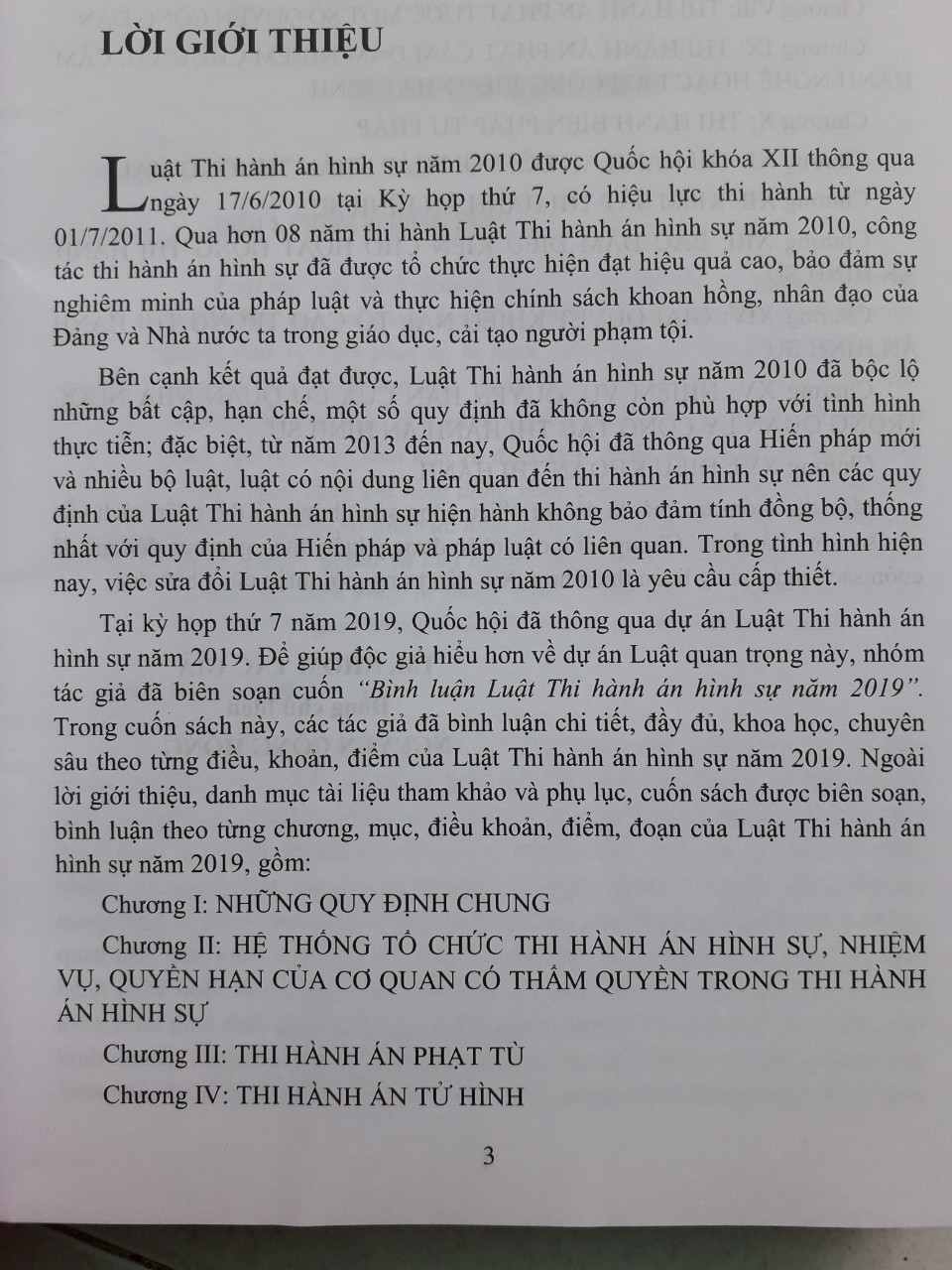 Bình luận Luật Thi Hành Án Hình Sự Năm 2019