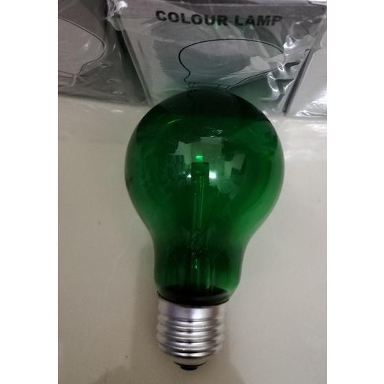 Bóng đèn sợi đốt thủy tinh màu đỏ, xanh, vàng chống rung E27 220V 40W