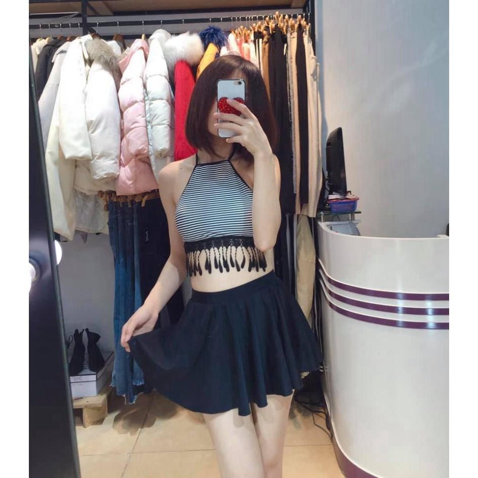 Quần bơi nữ  Quần bơi, chân váy lẻ tách set vải thun mát lạnh các mẫu cực đẹp 2021 (dưới 60kg)