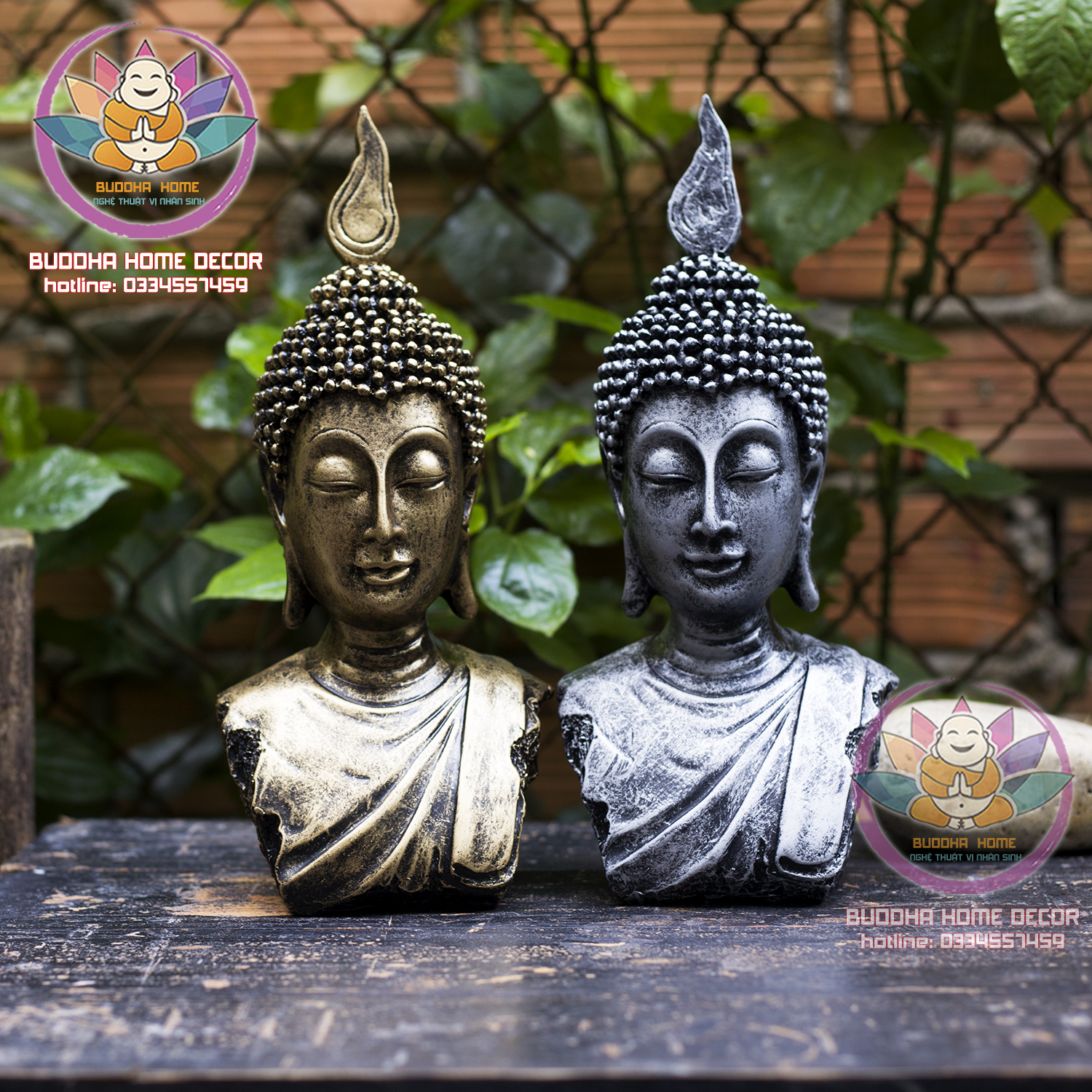 Tượng diện phật Thai cao 27 cm phong thủy thờ cúng