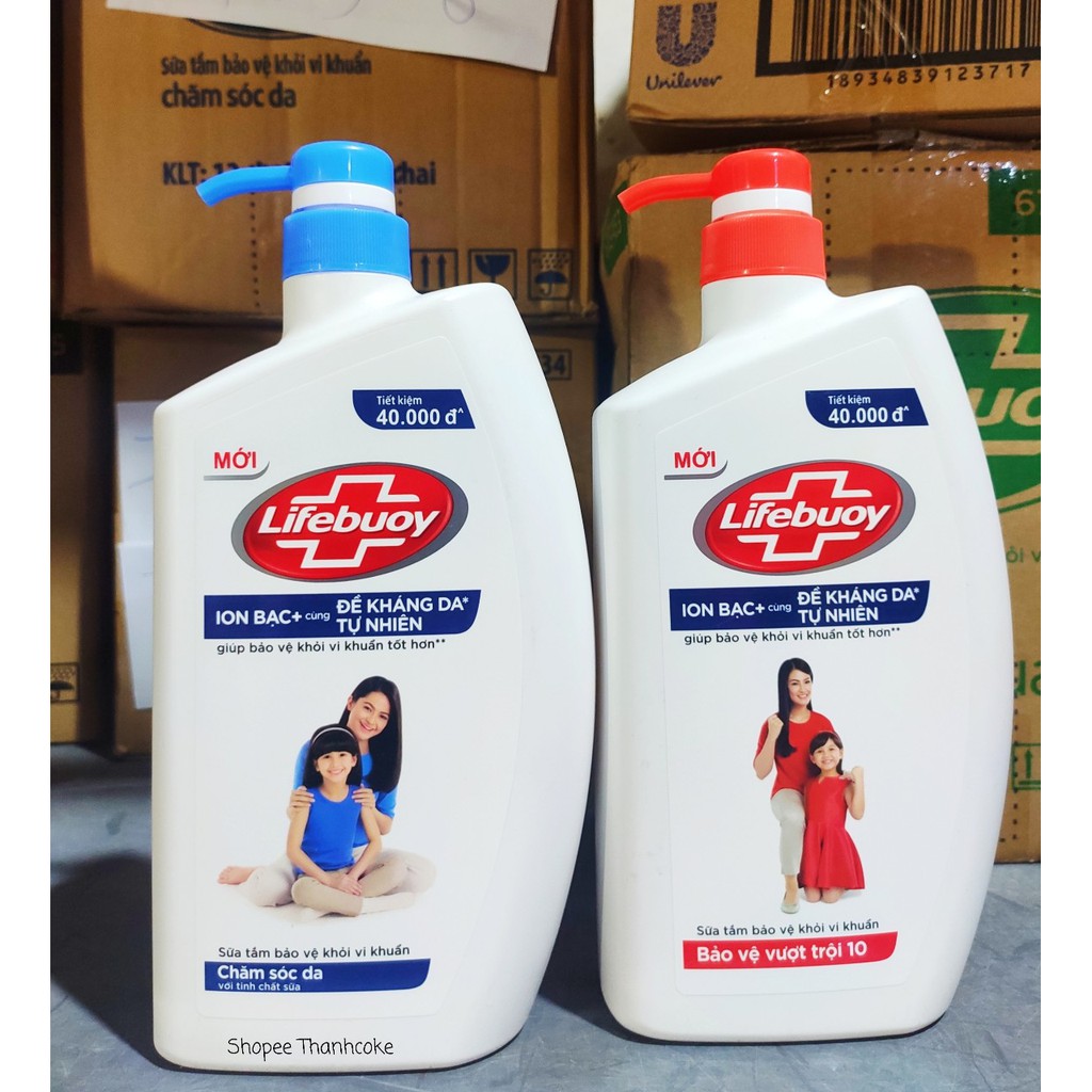 LIFEBUOY Sữa Tắm Bảo Vệ Vượt Trội chăm sóc da 800g