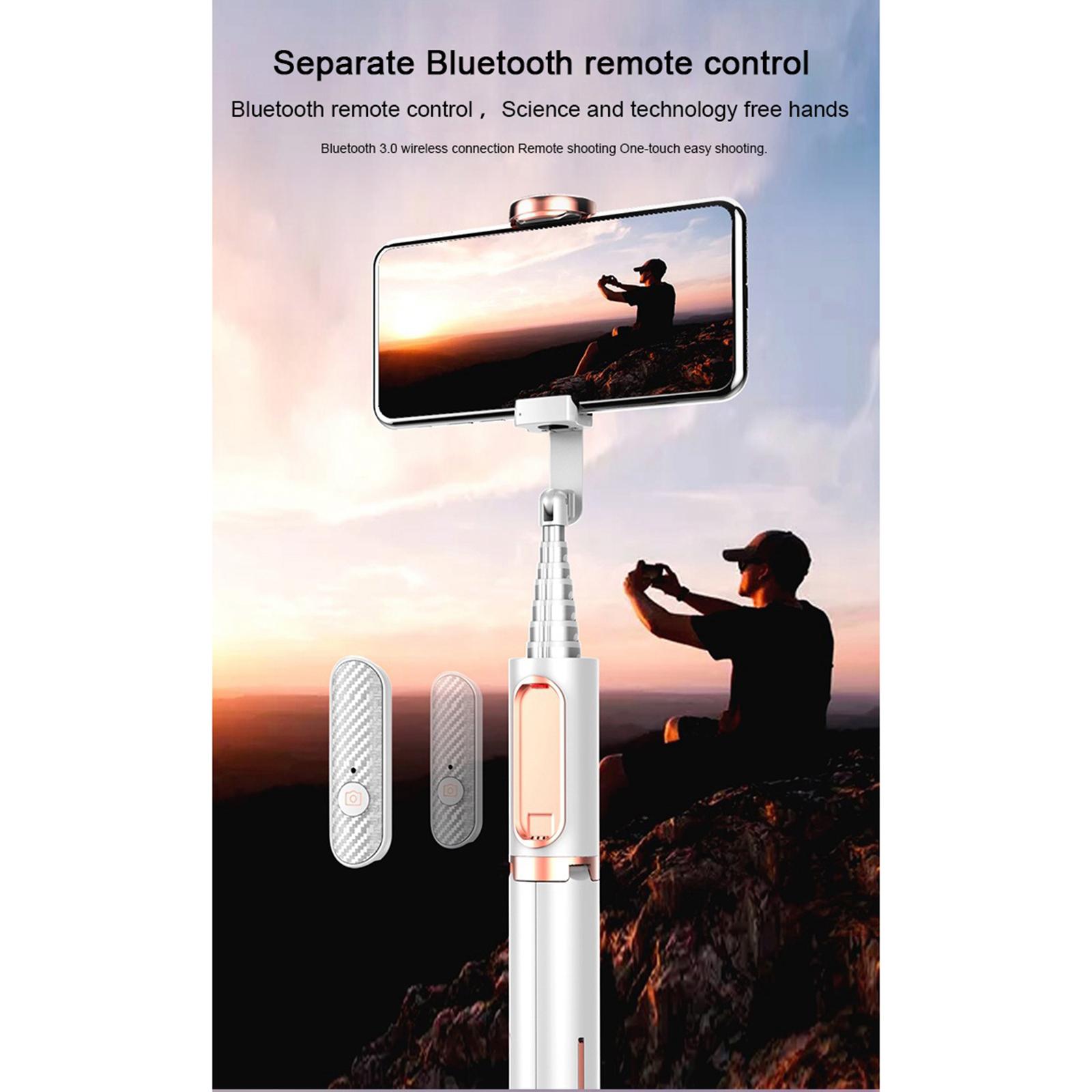 Phone Tripod Stand & Selfie Stick Tripod, All in One Professional Cell Phone Tripod, Cellphone Tripod with Bluetooth Remote and Phone Holder