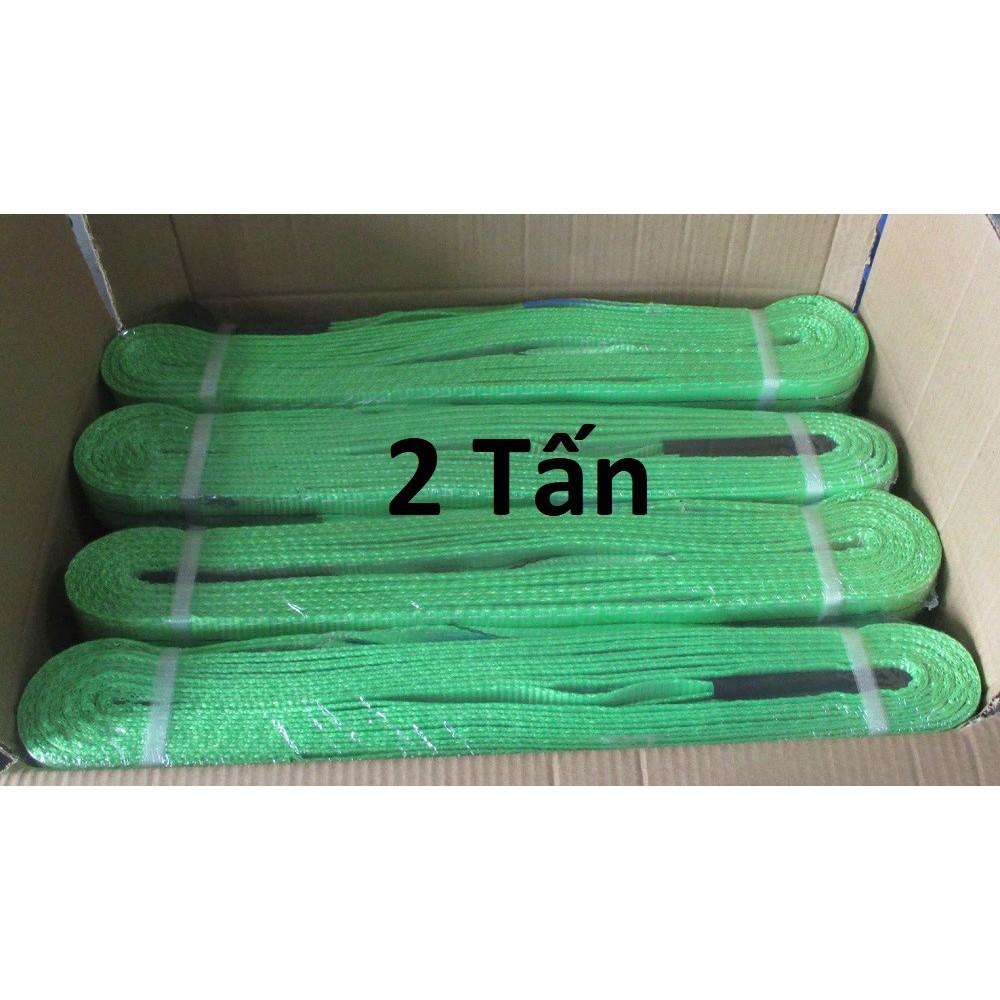 Dây cáp vải cẩu hàng 2 Tấn - bản 50mm - Hệ số 5:1 - 5 Mét