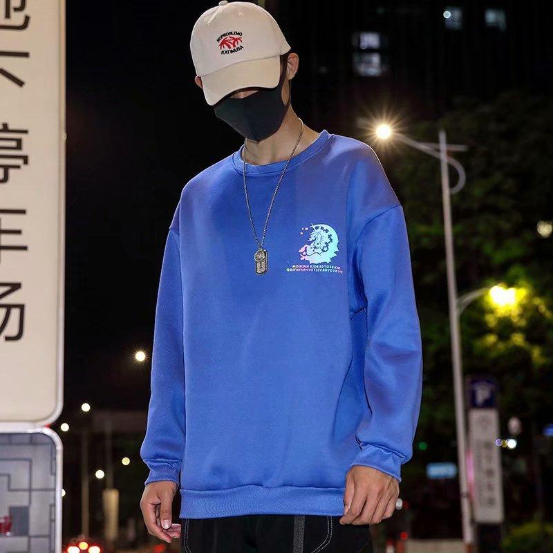 Áo Thun Nam Dài Tay Cổ Tròn Thời Trang Hàn 4 Màu Cỡ M-3Xl