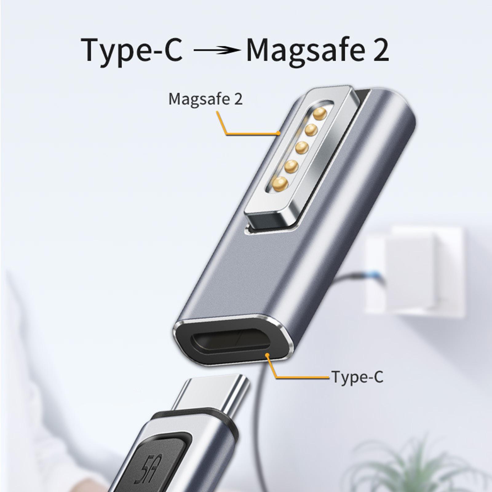 PD Quick Charge Adapter Replacement for MacBook's's's Pro Air PD 100W T-Head Magnetic Magsaf2 Connector USB C Adapter Charger Connector Support