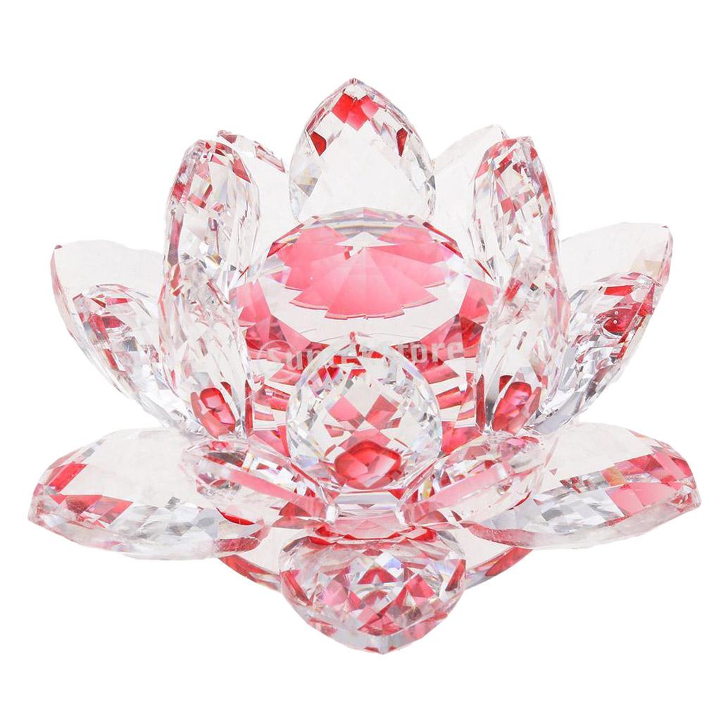Hoa Sen Pha Lê Hoa Thủ Công Paperweights Glass Lotus Model