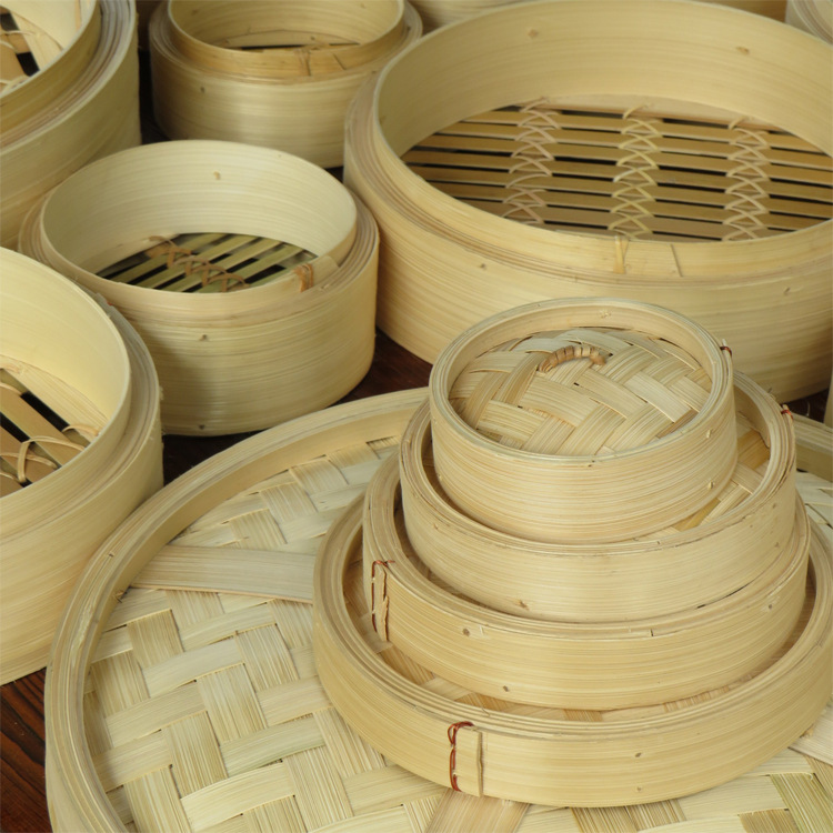 Xửng Hấp đồ ăn, Hấp bánh bao,Tôm, Cua. Ghẹ, Hấp há cảo, bằng Tre Trúc Cao Bằng tặng gắp inox bướm dài 30cm