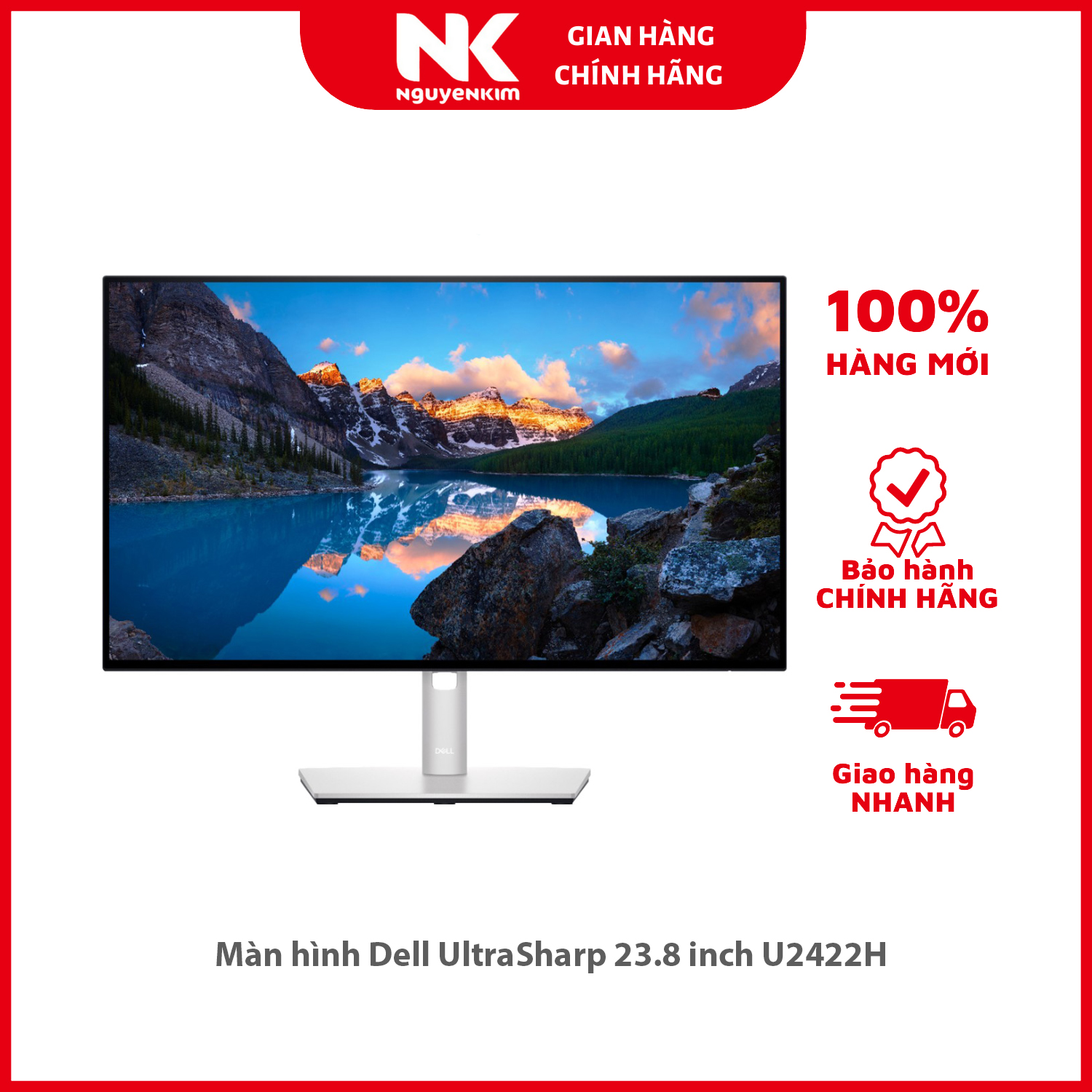 Màn hình Dell UltraSharp 23.8 inch U2422H - Hàng chính hãng