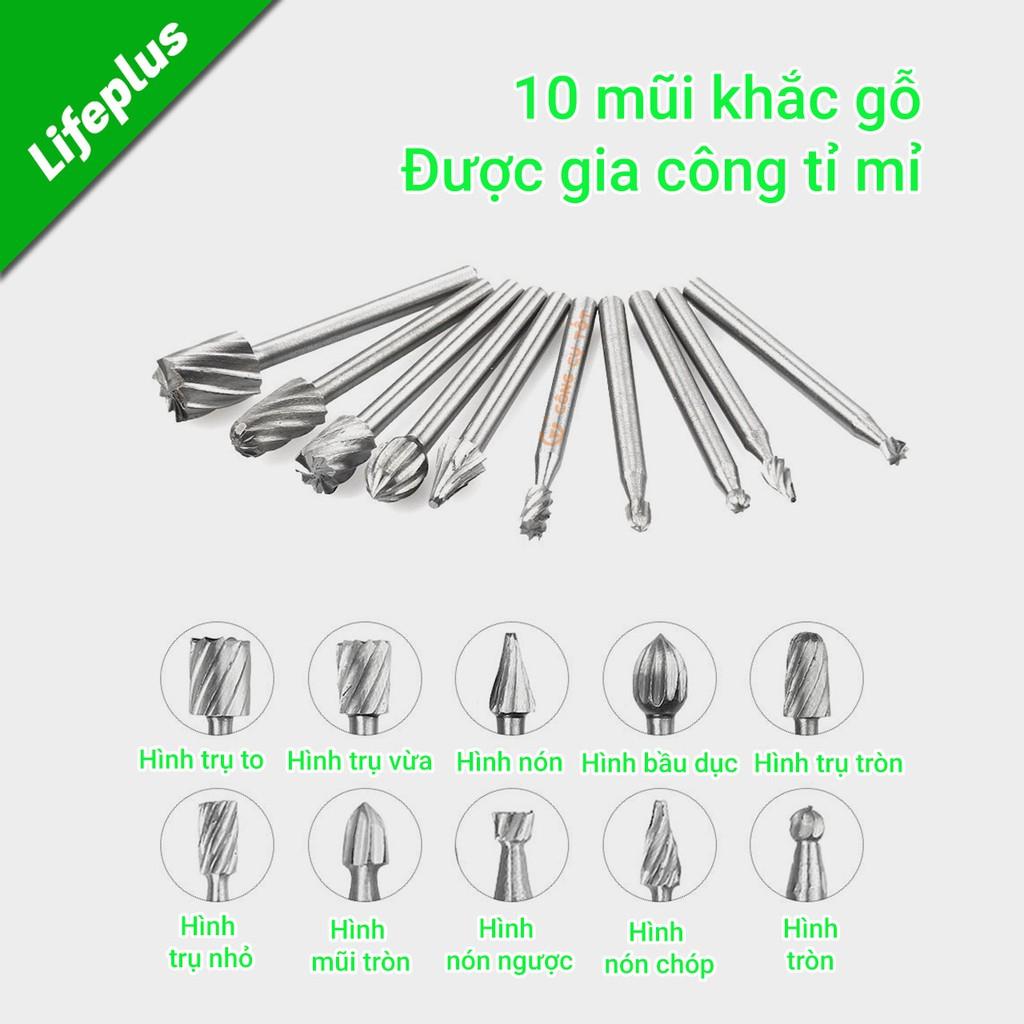 Bộ 10 mũi khắc gỗ đa năng