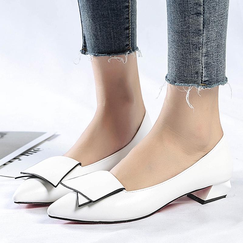 Women casual low heel office shoes