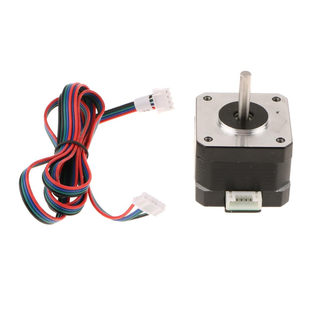 Nema 17 Stepper Motor Bipolar 1.8A 40Ncm/78oz.in 4 Leads for 3D Printer