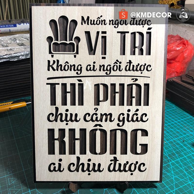 Tranh tạo động lực treo tường trang trí văn phòng - Câu nói của Sơn Tùng MTP